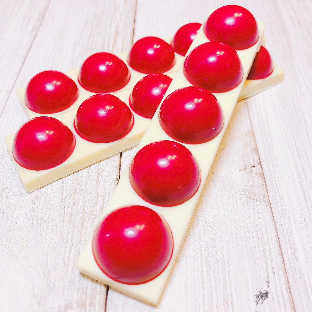 Tablette chocolat blanc et chocolat à la framboise VALRHONA